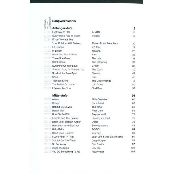 Bosworth Justinguitar Rock-Songbook D