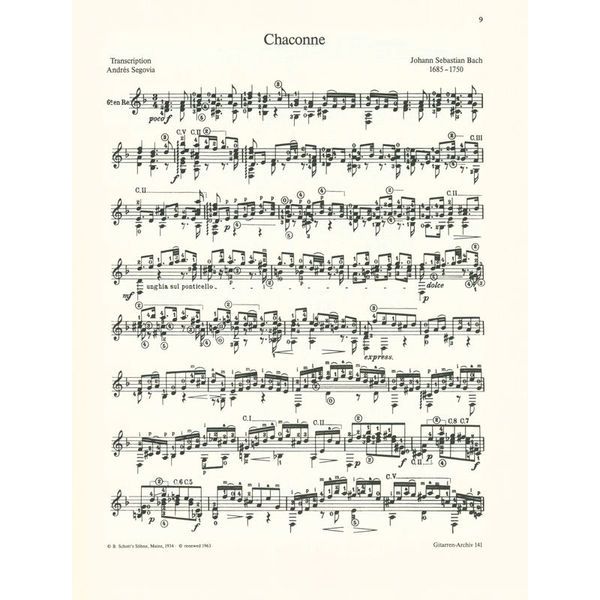 Schott Segovia Die Schönsten Stücke