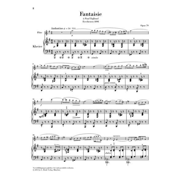 Henle Verlag Fauré Fantaisie op. 79