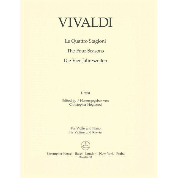 Brenreiter Vivaldi Die Vier Jahreszeiten
