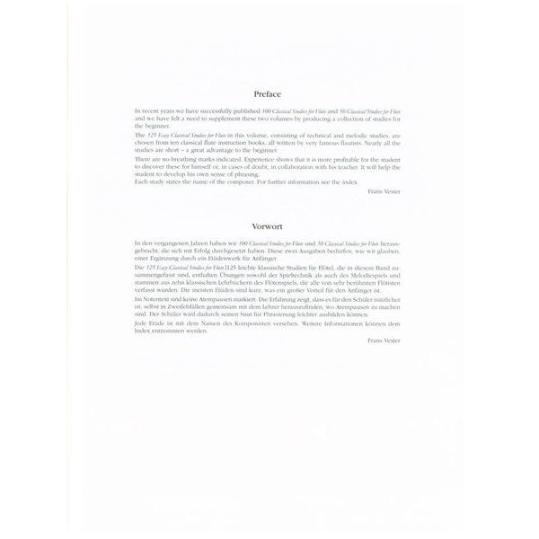 Universal Edition 125 Easy Classical Studies Fl