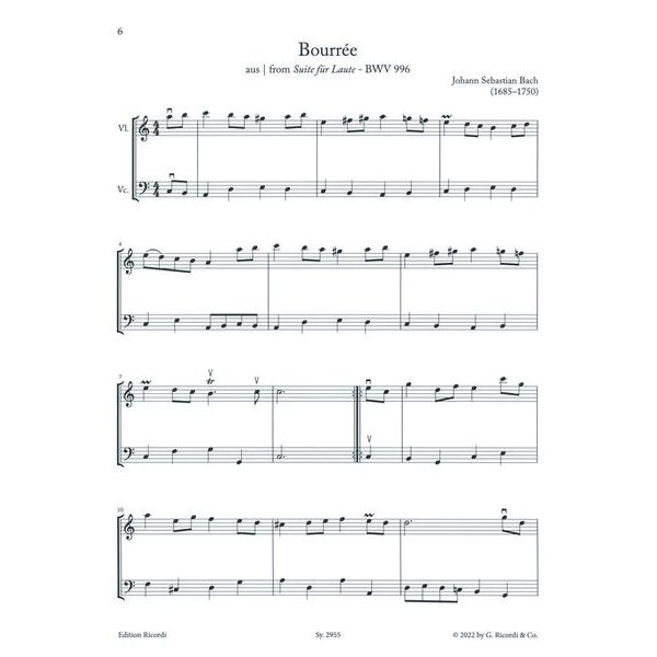 Ricordi Barock-Duos Violine und Cello