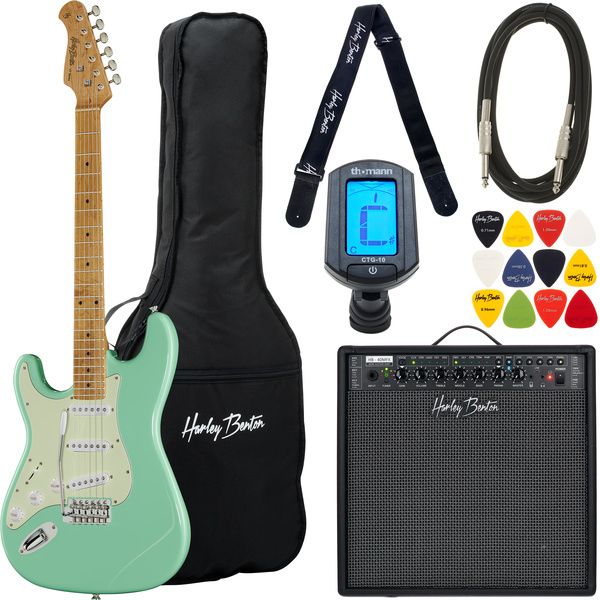 Harley Benton ST-62CC MN LH Seafoam G Set