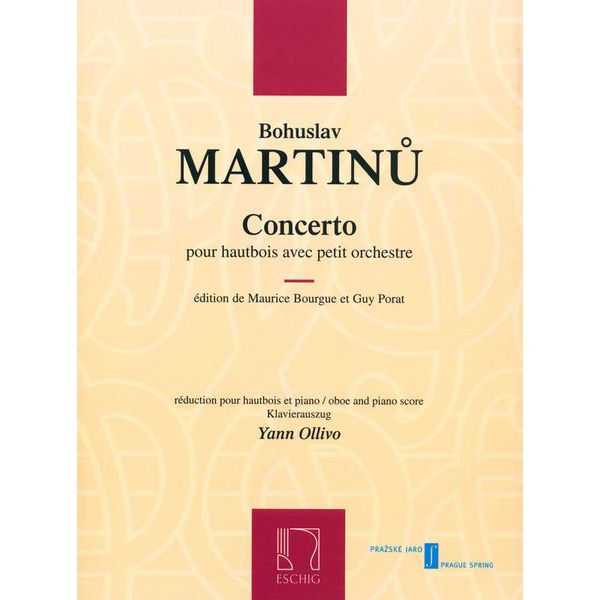 Editions Max Eschig Martinu Oboenkonzert