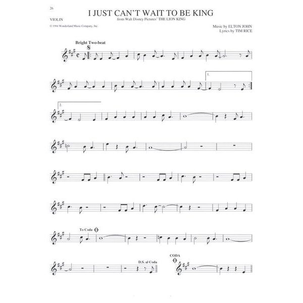 Hal Leonard The Big Book Of Disney Violin