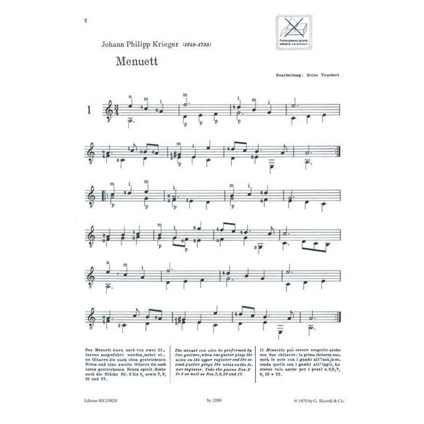 Ricordi Meine ersten Gitarrenstücke 2