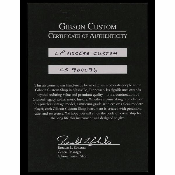 Gibson LP Axcess Custom FR EB