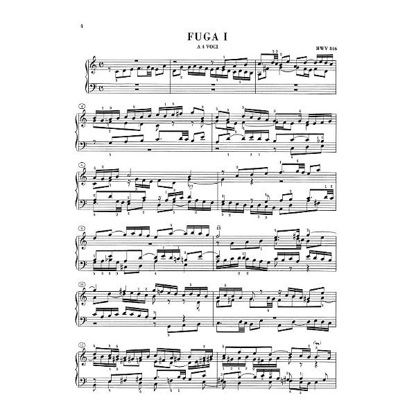 Henle Verlag Bach Wohltemperiert Klavier I