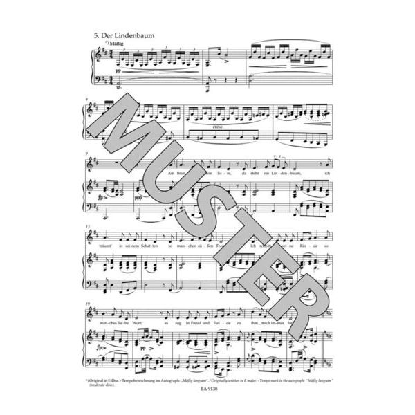 Brenreiter Schubert Winterreise Mittel