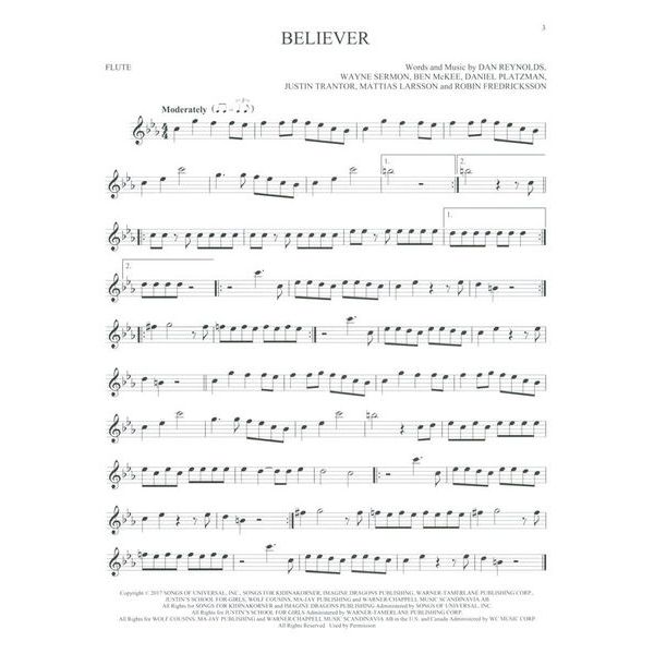 Hal Leonard 50 Popsongs for Kids Flute