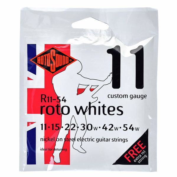 Rotosound Whites 11-54 Nickel Strings