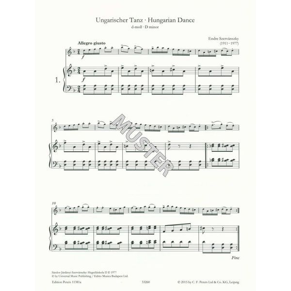 Edition Peters Piccolo Paganini 1