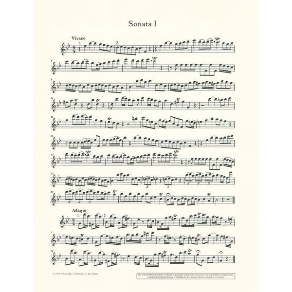 Schott Telemann 6 Sonaten im Kanon