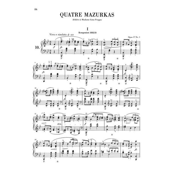 Henle Verlag Chopin Mazurken