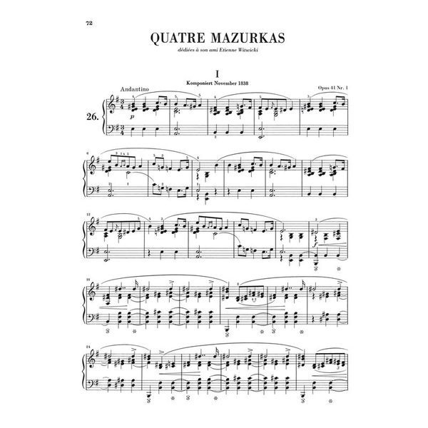 Henle Verlag Chopin Mazurken