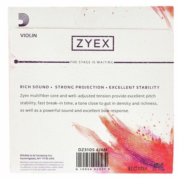 Daddario DZ310S-4/4M Zyex Violin 4/4
