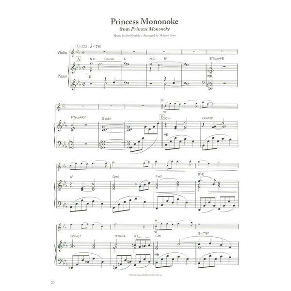 Zen-On Studio Ghibli for Violin