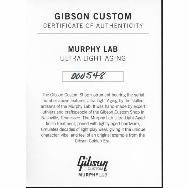 Gibson Les Paul 68 Custom Ebony ULA