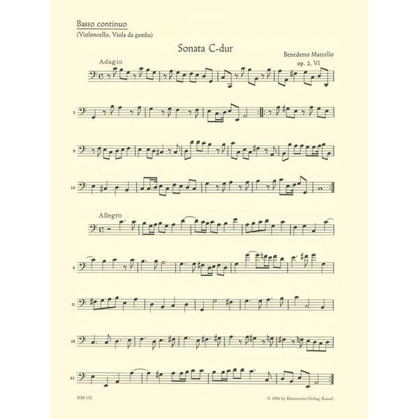 Brenreiter Marcello Sonaten 3