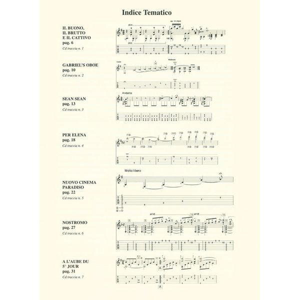 Edition Carisch Ennio Morricone For Guitar