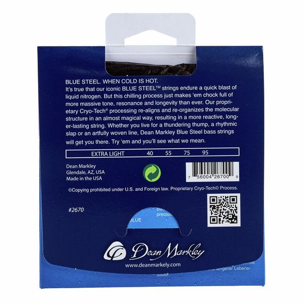 Dean Markley 2670 Blue Steel Bass XL