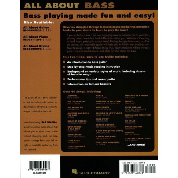 Hal Leonard All About Bass