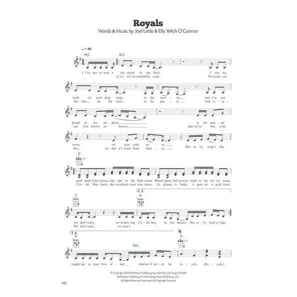 Wise Publications 101 Hits For Ukulele The Red