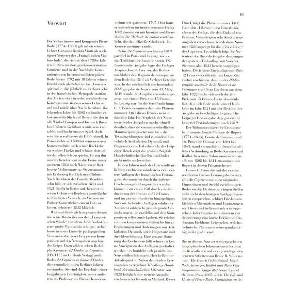 Henle Verlag Rode 24 Caprices Violin