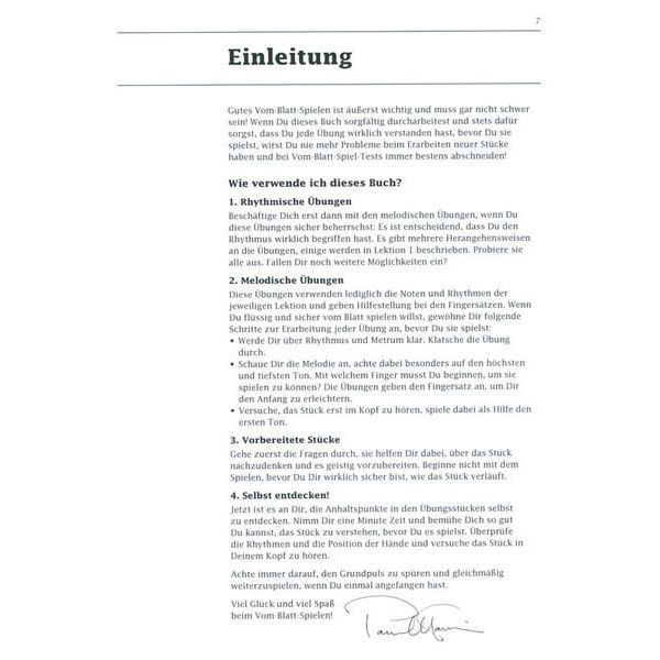 Edition Peters Fit vom Blatt 1