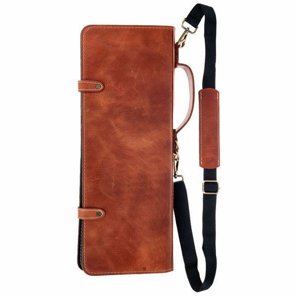 Zultan Leather Stick Bag Tan Brown