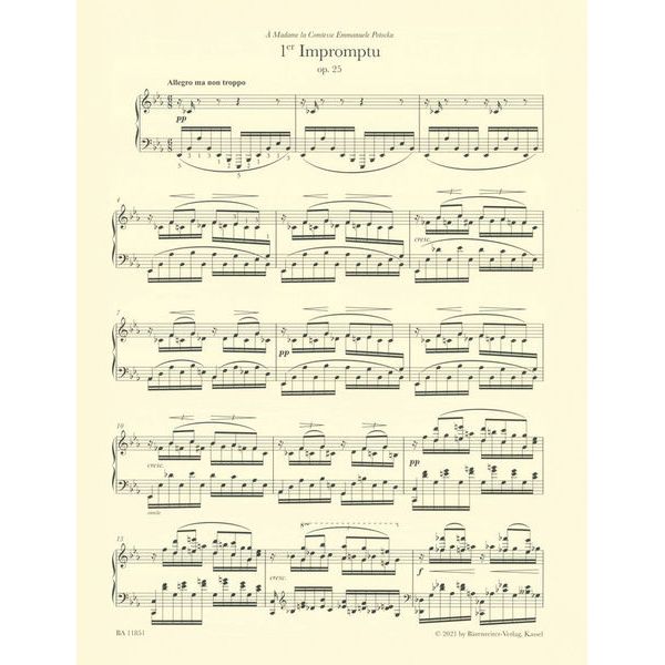 Brenreiter Fauré 5 Impromptus