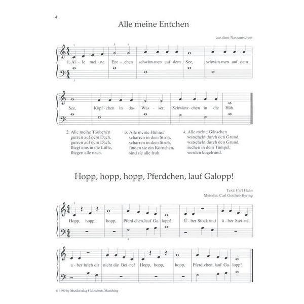 Holzschuh Verlag Tastentrume Kinderlieder