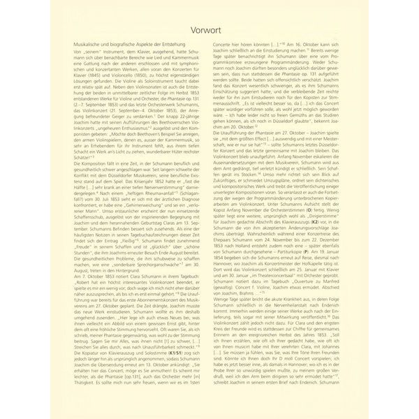 Breitkopf & Hrtel Schumann Violinkonzert d-moll