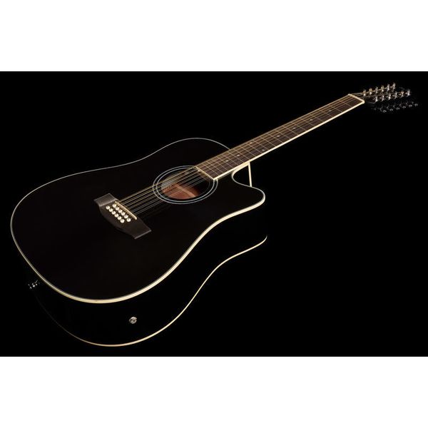 Harley Benton D-200CE-12BK w/Bag