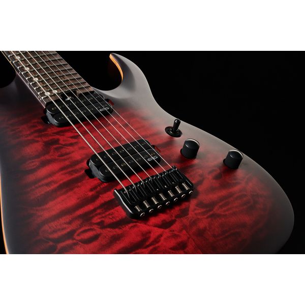 Harley Benton Amarok-7  BKRD Quilted Burst