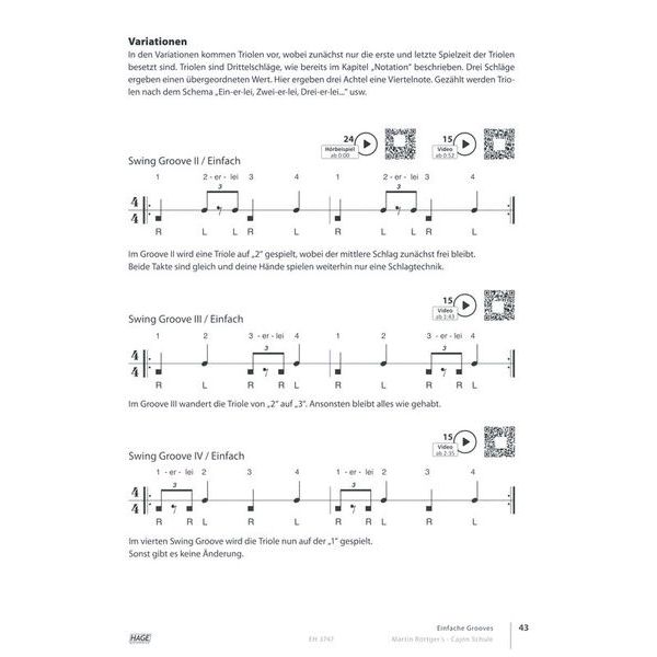 Hage Musikverlag Cajon Schule