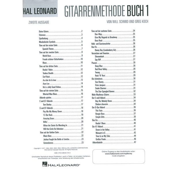 Hal Leonard Gitarrenmethode 1