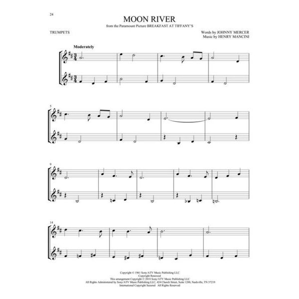 Hal Leonard Movie Songs For Two Trumpets