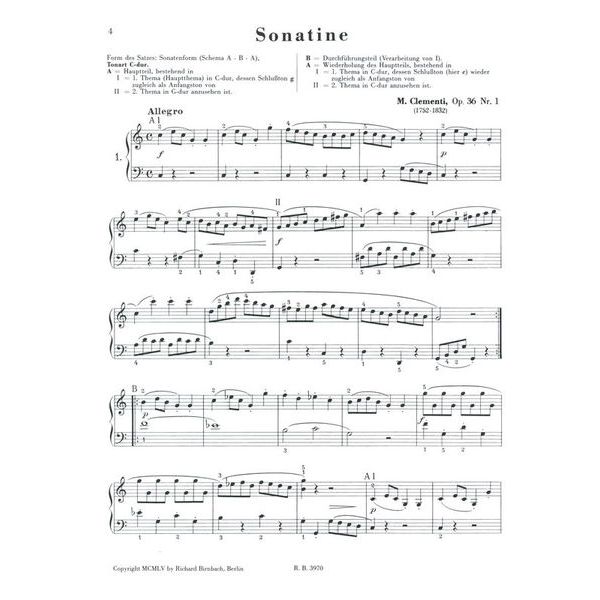 Musikverlag Richard Birnbach Sonatinen-Album 1