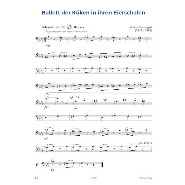 Horst Rapp Verlag Posaune lernen mit Spa 3