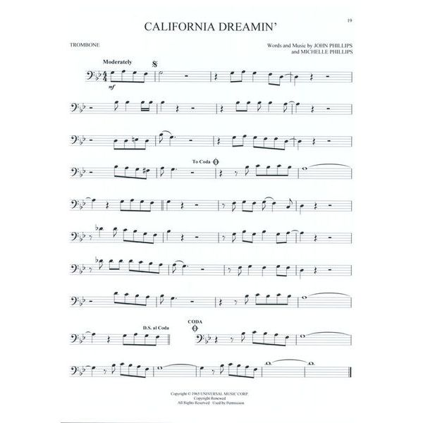 Hal Leonard Greatest Songs Of Rock Tromb.