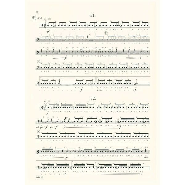 Ludwig Masters Publications Rudimental Rock-Jazz Etudes