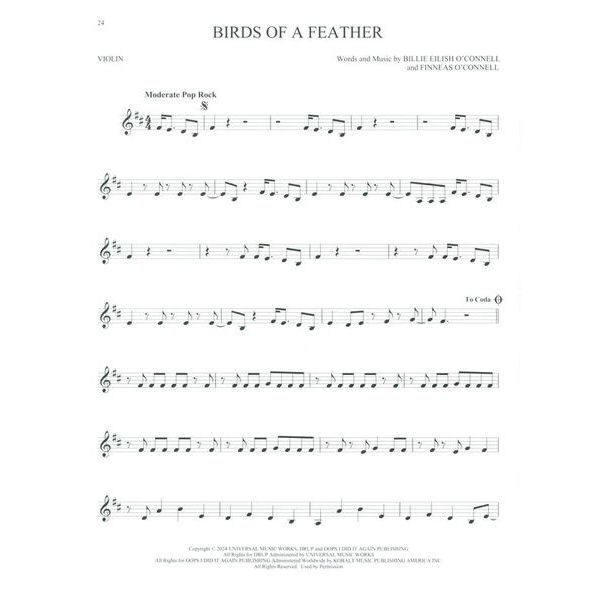 Hal Leonard 101 Top Hits for Violin