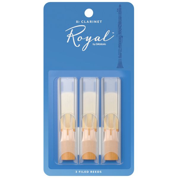DAddario Woodwinds Royal Bb-Clarinet 3.0 3-Pack