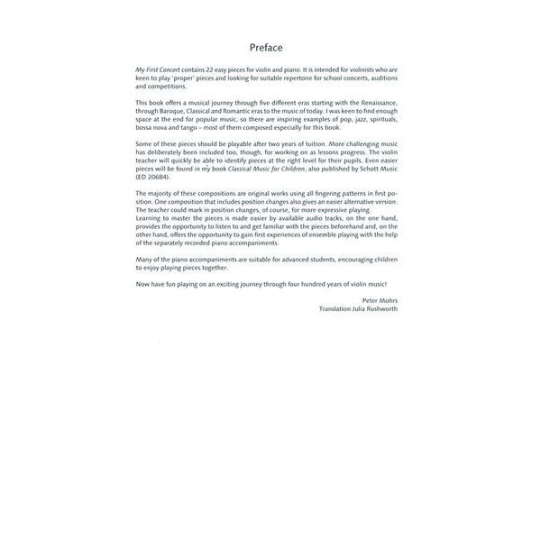 Schott Mein erstes Konzert Violine