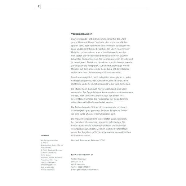 Acoustic Music Books 20 Klassik-Hits für Gitarre