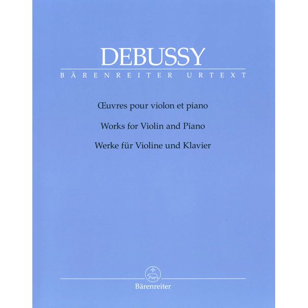 Brenreiter Debussy Werke Violin Klavier