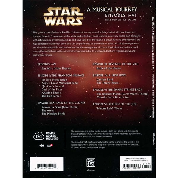 Alfred Music Publishing Star Wars Journey I-VI A-Sax