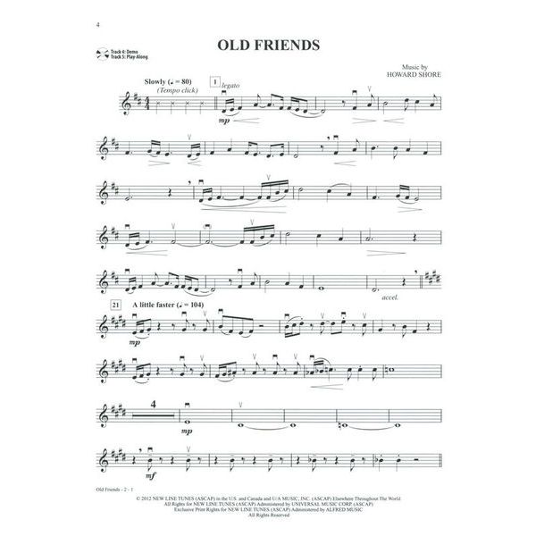 Alfred Music Publishing Hobbit Trilogy Violin