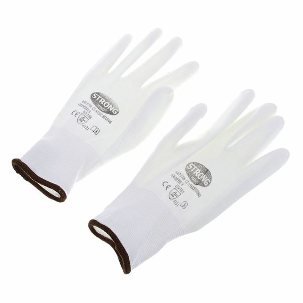 Thomann Nylon gloves white size 8